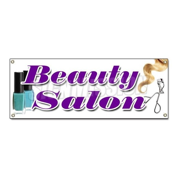 BEAUTY SALON BANNER SIGN hairdresser stylist colorist color haircuts